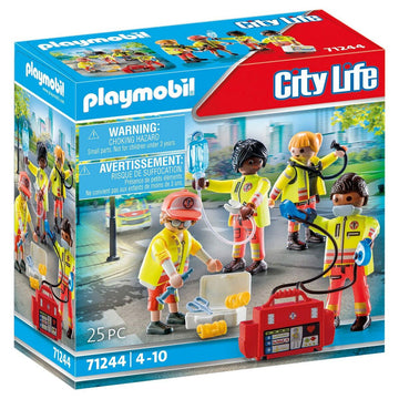 Playset Playmobil 71244 City Life Rescue Team 25 Части
