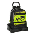 Училищна чанта с колелца Nerf Neon Черен Верде Лимон (31 x 44 x 17 cm)
