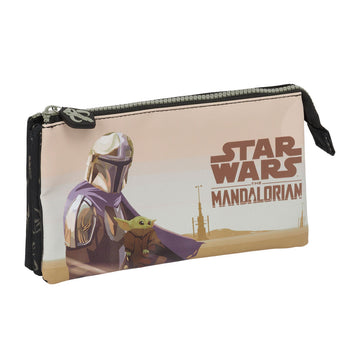 Двоен Моливник The Mandalorian This is the way Черен 22 x 12 x 3 cm
