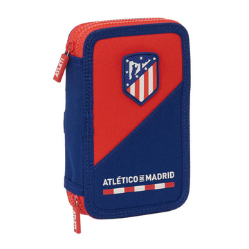 Двоен Несесер Atlético Madrid Син Червен 12.5 x 19.5 x 4 cm (28 Части)