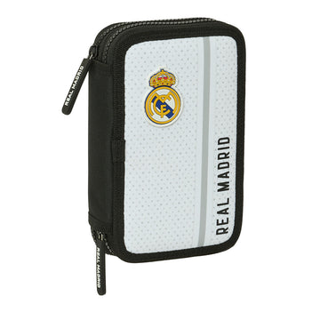 Двоен Несесер Real Madrid C.F. Бял Сив 12.5 x 19.5 x 4 cm