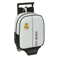 Σχολική Τσάντα με Ρόδες Real Madrid C.F. Λευκό Γκρι 22 x 27 x 10 cm