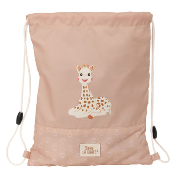 Раница с връвка Sophie la Girafe Бежов 26 x 34 x 1 cm