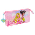 Triple Carry-all Barbie Painterly Pink Sky blue 22 x 12 x 3 cm