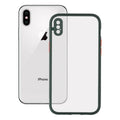 Калъф за мобилен телефон iPhone X/XS KSIX Duo Soft Зелен