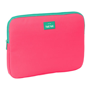 Калъф за каптоп Nait Nait Rosa fluor Розов 34 x 25 x 2 cm