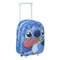 3D училищна чанта с колелца Stitch