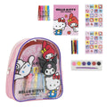 Child's Drawing Rucksack Hello Kitty Pink 22 x 23 x 7 cm