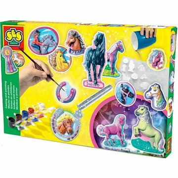 Комплект Пластелин SES Creative Molding and painting - Fantasy horses