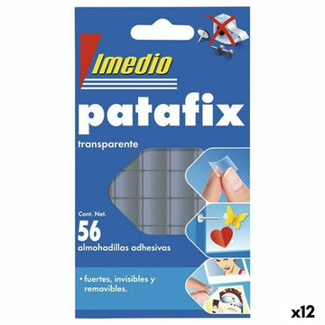 Αυτοκόλλητα Imedio Patafix Διπλή όψη Διαφανές (12 Μονάδες)