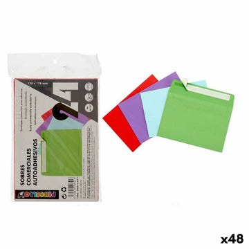 Φάκελοι Pincello 12X17-24 Πολύχρωμο χαρτί 120 x 176 mm (48 Μονάδες)