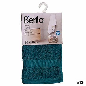 Кърпа за баня Berilo 89672 Син 80 % памук 20 % полиестер 30 x 50 cm (12 броя)