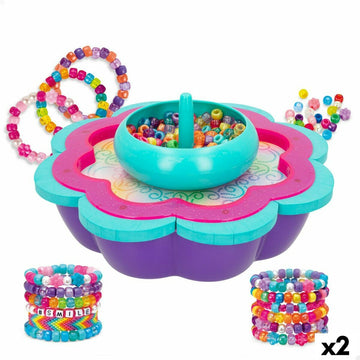 Комплект за Правене на Гривна Cra-Z-Art Shimmer 'n' Sparkle Пластмаса 22,5 x 6,5 x 22,5 cm 2 в 1 (2 броя)